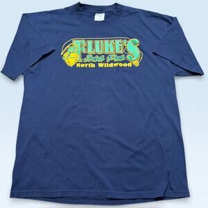 Fluke's Irish Pub North Wildwood NJ Bar Shirt XL Jerzees